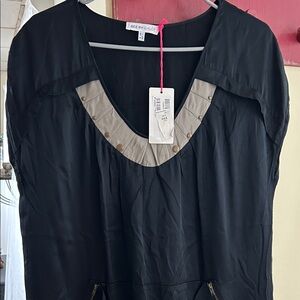 See By Chloe Black and Tan Dress